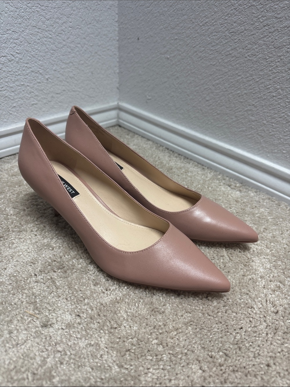Nine West Dusty Rose Pointed Toe Low Heel Pumps